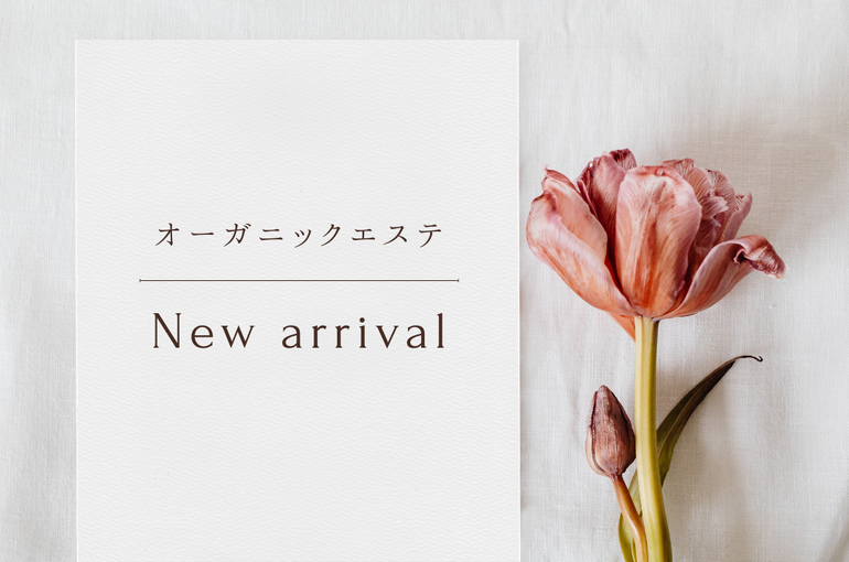 ベージュ　ホワイト　シンプル　新作入荷のお知らせ　インスタグラム投稿